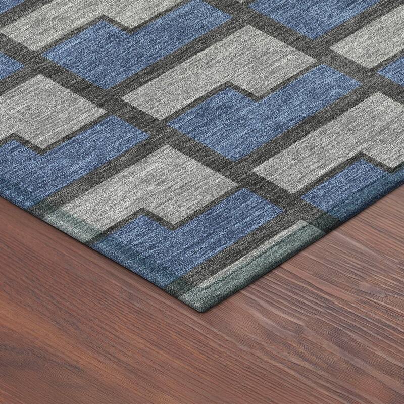 Machine Washable Indoor/ Outdoor Modern Cody Chantille Rug