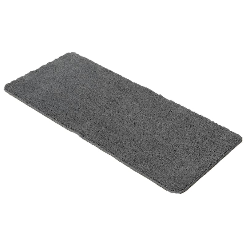 Microfiber Polyester Double Sink Bath Mat Runner - 48"L x 20"W