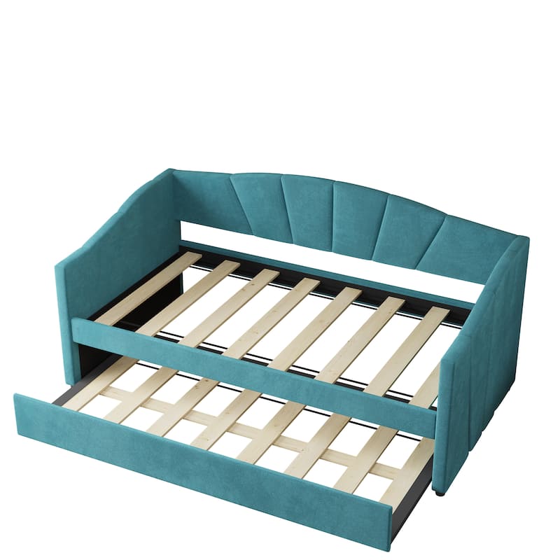 Upholstered Daybed With Trundle Bed