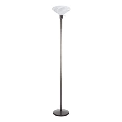 Aspen Creative One-Light Metal Floor Lamp, Transitional Design in Bronze, 71" High - BRONZE