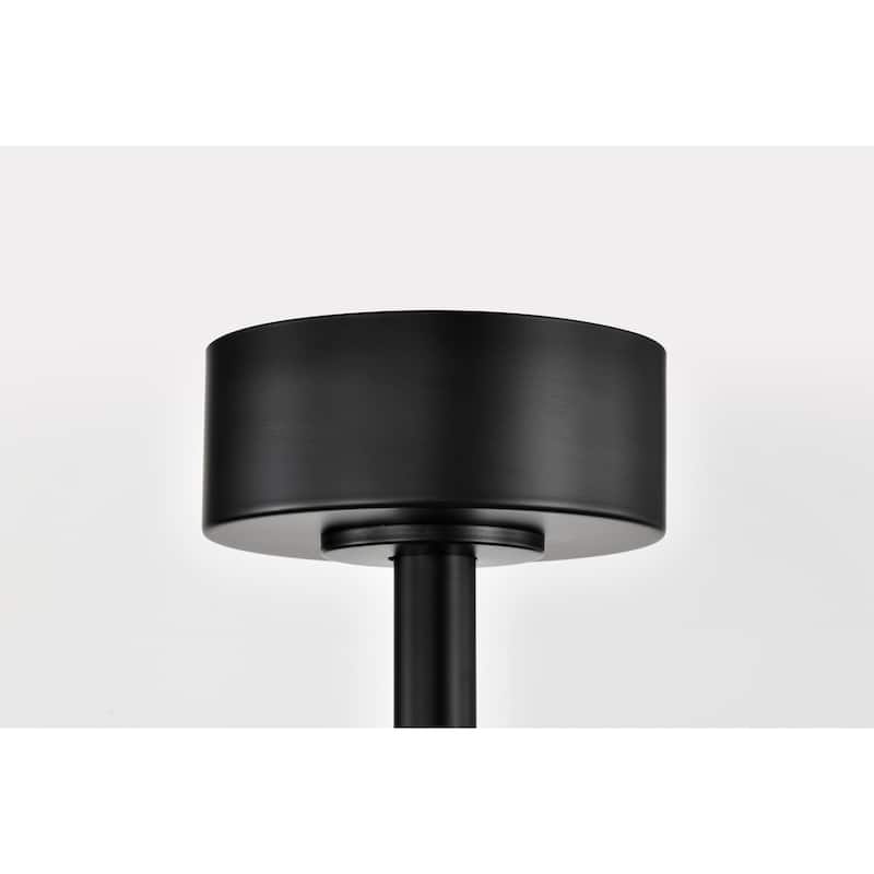 Drevmore Fabric and Wood Lighted Ceiling Fan Fandelier - Brown