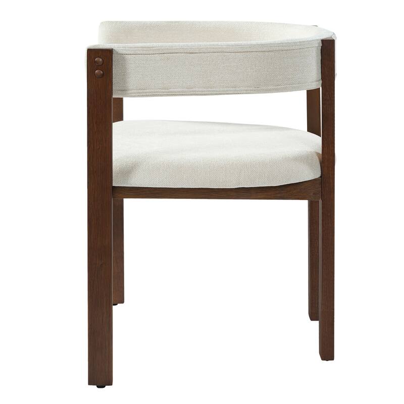 Christopher Knight Home - Dawson Modern Dining Arm Chair Set with Sculpted Comfort and Solid Wood Support