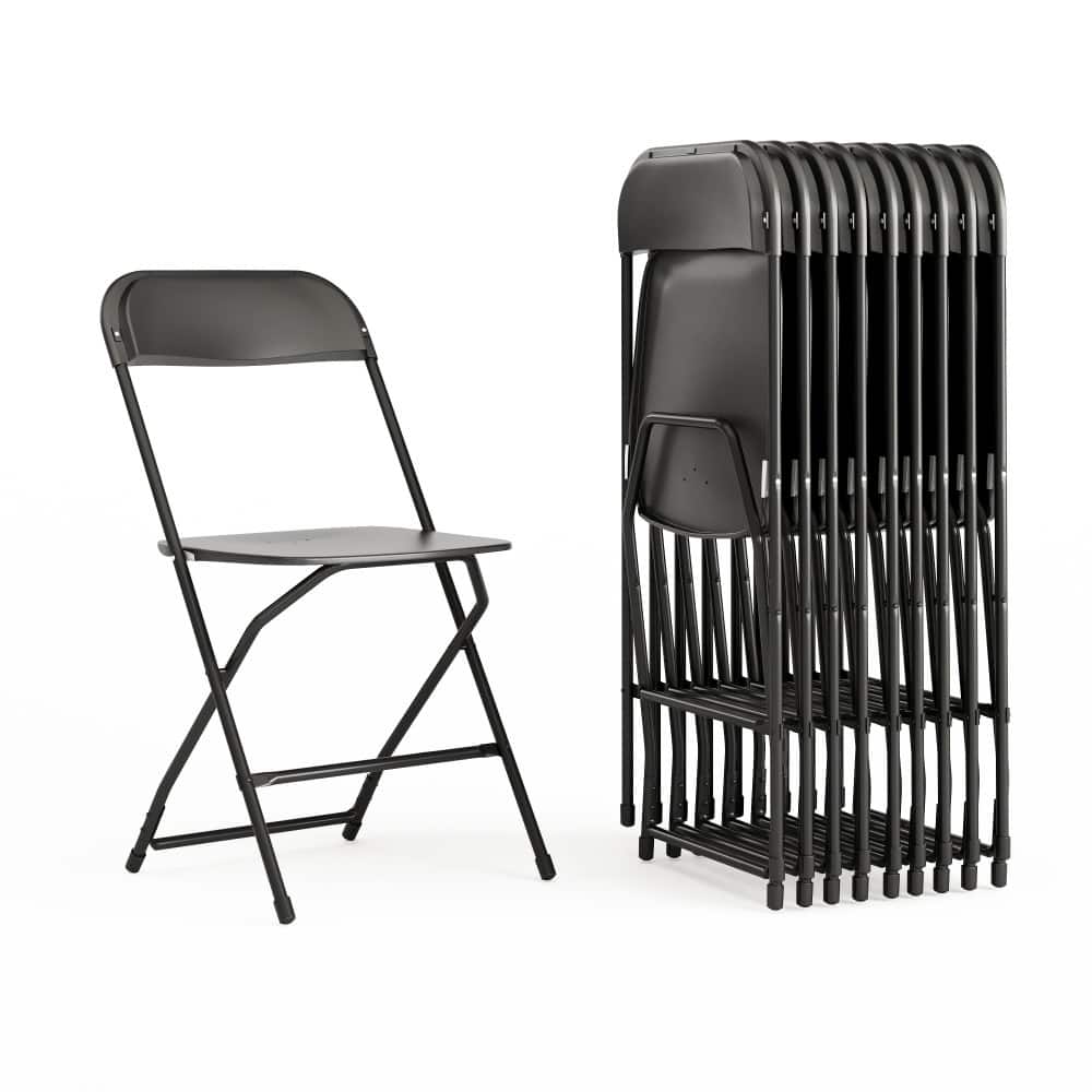 Plastic Folding Chair - 10 Pack 650LB Weight Capacity - Event Chair