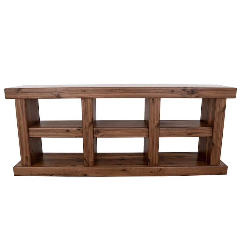 Origins by Alpine Sequoia 80" Console Table, Walnut Brown