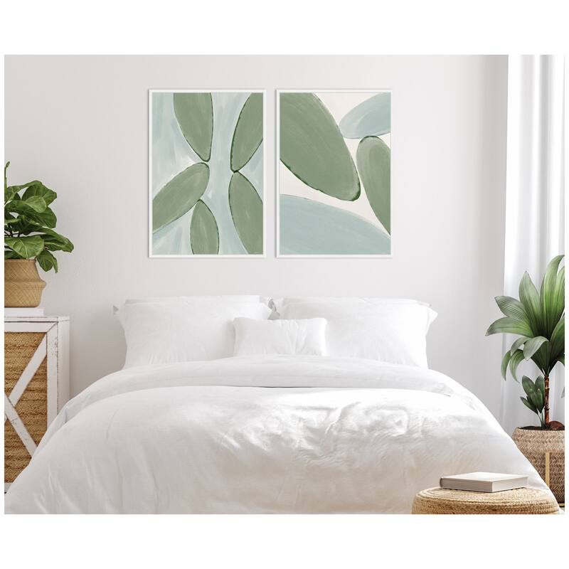 Kate and Laurel Natural Forms 01 & 02 2 Piece Framed Canvas Wall Art Set by Gabrielly Guedes
