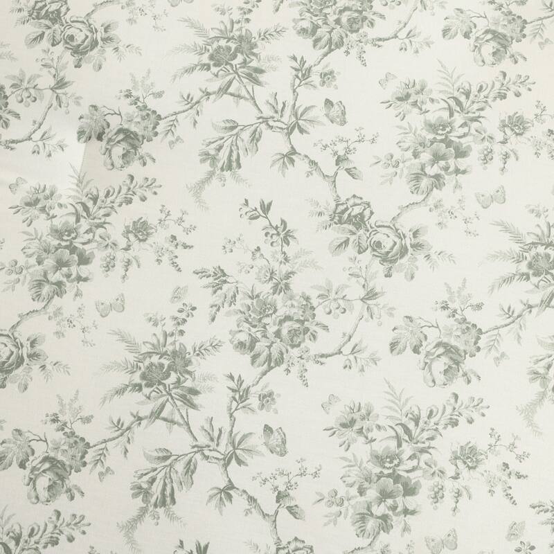 Laura Ashley Walled Garden Cotton Reversible Green Comforter Set