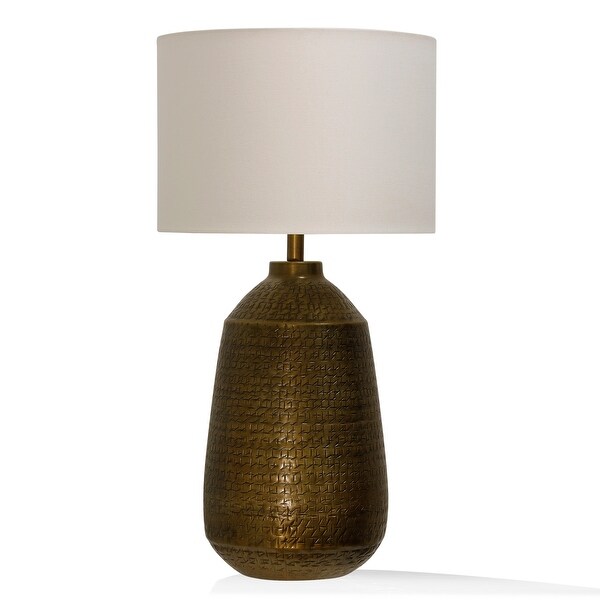 Lampshade Charcoal Grey Textured 100% Linen Brushed Gold Oval Light Shade 