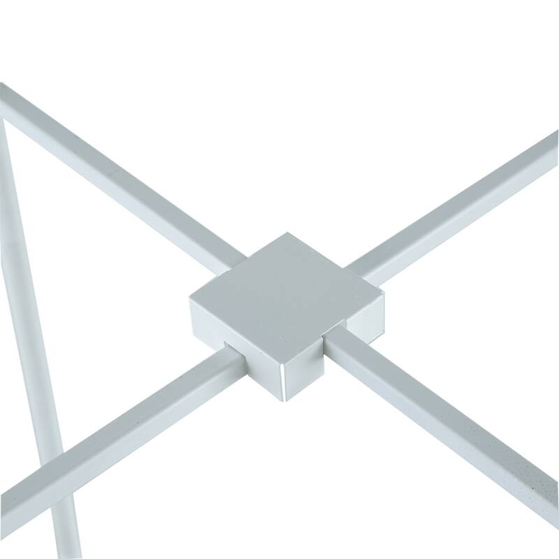 3 Tier Glass Shelf with Metal Frame White and Gold Modern Display Stand