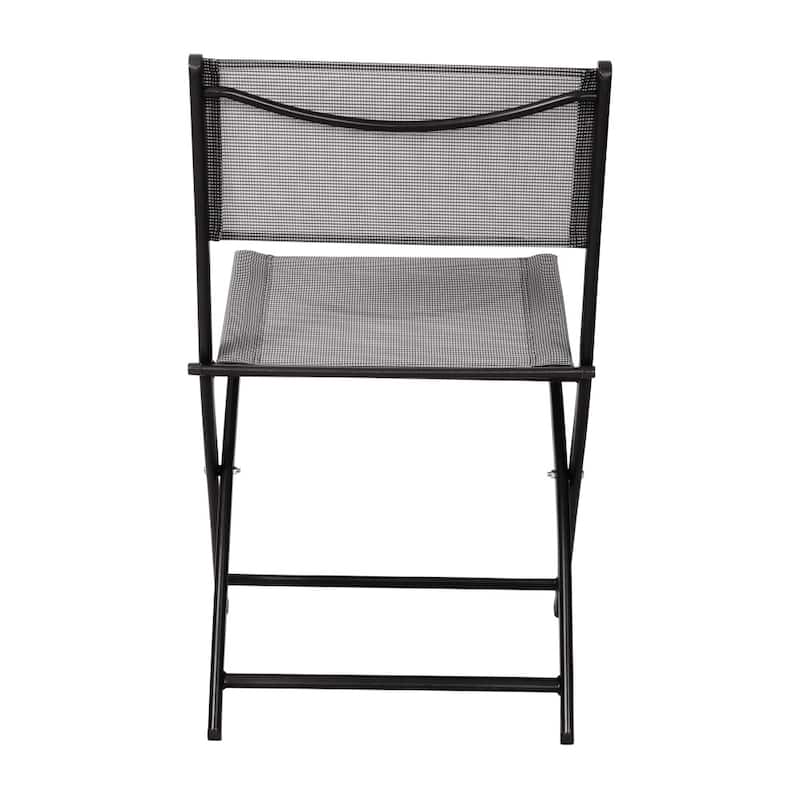 4 Pack Commercial Outdoor Flex Comfort Folding Chair with Metal Frame