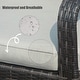 preview thumbnail 7 of 23, Abrihome 7-piece Outdoor Wicker Dining Table Set with 6 Eton Chairs