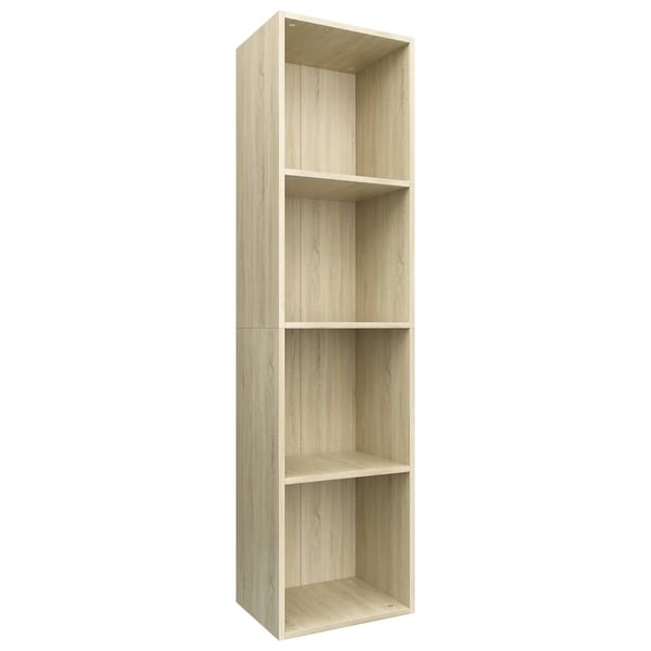 vidaXL Book Cabinet/TV Cabinet Sonoma Oak 14.2"x11.8"x56.3"