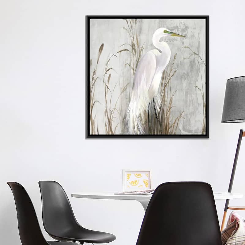 iCanvas "Heron in the Reeds" by Aimee Wilson Framed Canvas Print