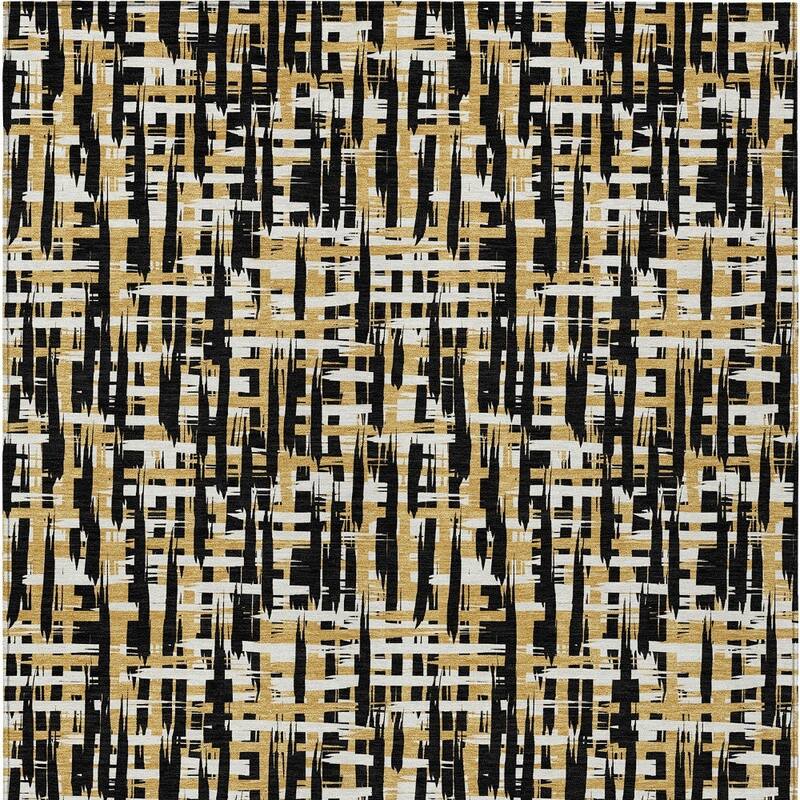 HomeRoots Abstract Transitional Rectangle Outdoor Rug