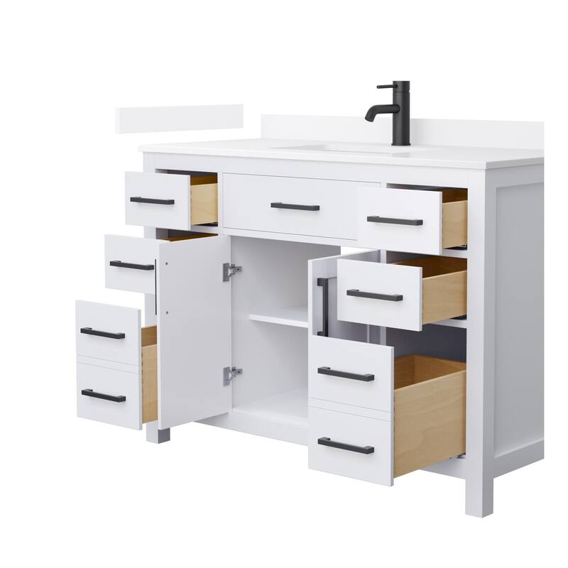 Wyndham Collection WCG2424-48S-QTZ-UNSMXX Beckett 48" Free Standing