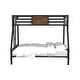 preview thumbnail 13 of 19, Jown Industrial Black 3-Piece Gel Memory Mattress & Metal Bunk Bed Set by Furniture of America