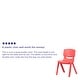 preview thumbnail 16 of 33, 4 Pack Plastic Stack School Chair with 15.5"H Seat, 3rd-7th School Chair