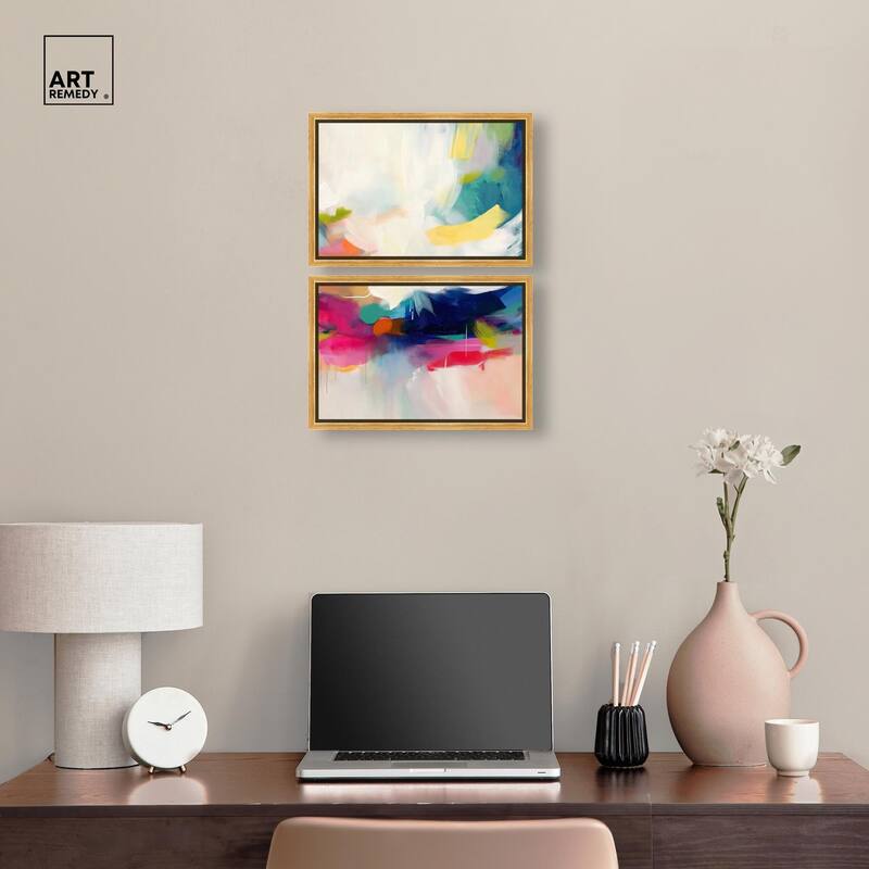 Riot of Color III Canvas Set of 2 by Art Remedy