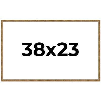 38x23 Frame Gold Kingsley Distressed Solid Wood Picture Frame Width