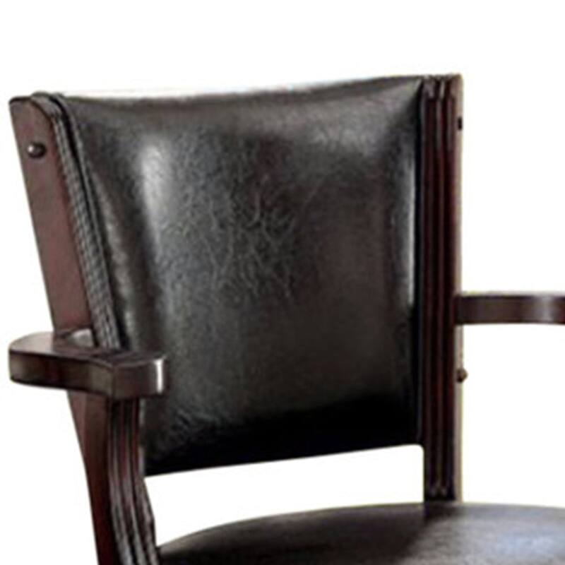 Rowan Contemporary Arm Chair, Dark Cherry Finish - 33.5 H x 24.75 W x 25.25 L Inches
