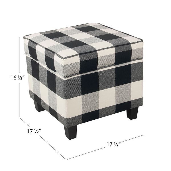 dimension image slide 3 of 15, Carson Carrington Birkerod Square Lift-off Storage Ottoman