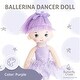 preview thumbnail 2 of 4, Butterfly Craze Ballerina Dancer Doll 17", Great Gift for Toddlers, Ballet Joy, Purple