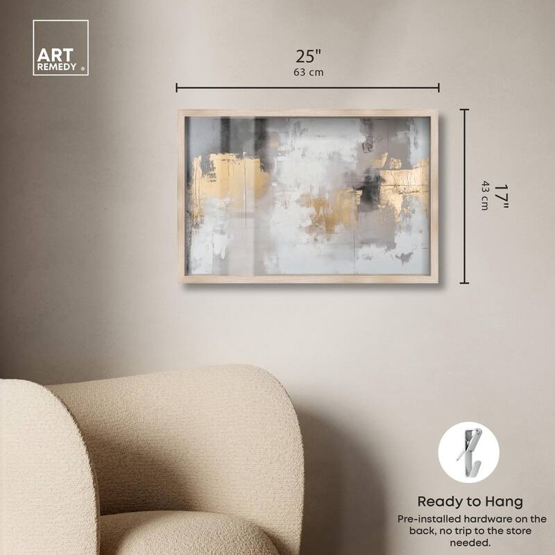 Gilded Gray I Shadowbox by Art Remedy