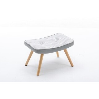 Wooden Step Ottoman,Square Cushion Foot Stool - Bed Bath & Beyond ...