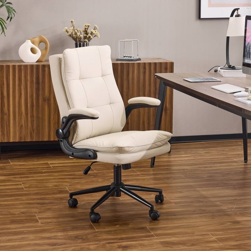 25.6 Inch Adjustable Armrest Dual Purpose Leg Swivel Office Chair With Spikes