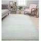 preview thumbnail 1 of 3, Jaxon Geometric Patterned Light Blue Area Rug by Issaac Mizrahi 2' X 4'