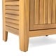 preview thumbnail 14 of 18, Gribs Acacia Wood Indoor/Outdoor Teak Finish Storage Cabinet by Christopher Knight Home - 61.81" H