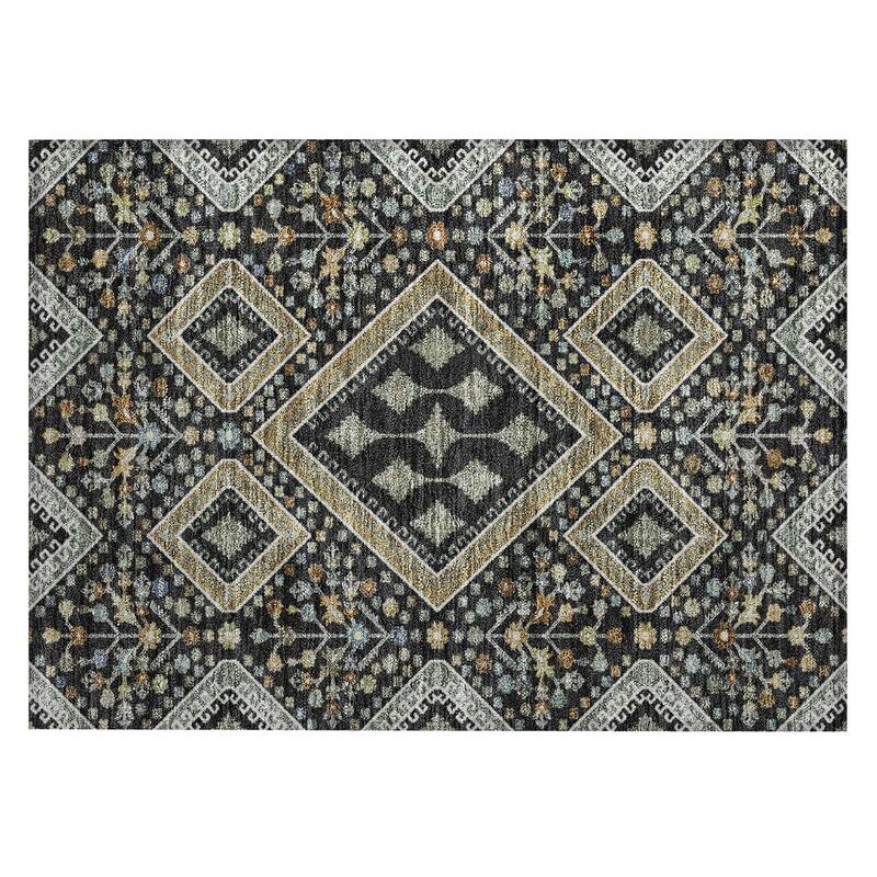 Machine Washable Indoor/ Outdoor Boho Milli Chantille Rug