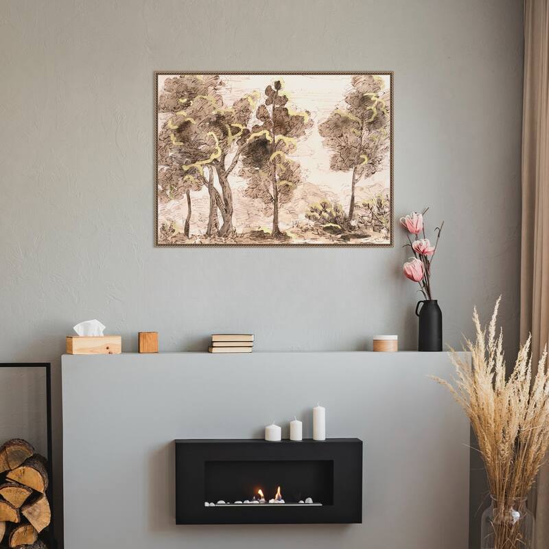 Tranquil Passage No. 2 by Melissa Wang Framed Canvas Wall Art Print