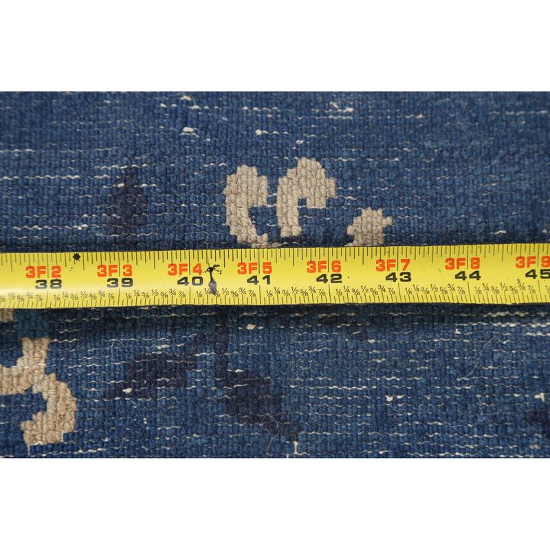 Antique Vegetable Dye Art Deco Chinese Oriental Wool Rug Hand-knotted - 3'1" x 5'9"