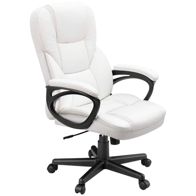Homall Office Desk Chair High Back Executive Ergonomic Computer Chair - White