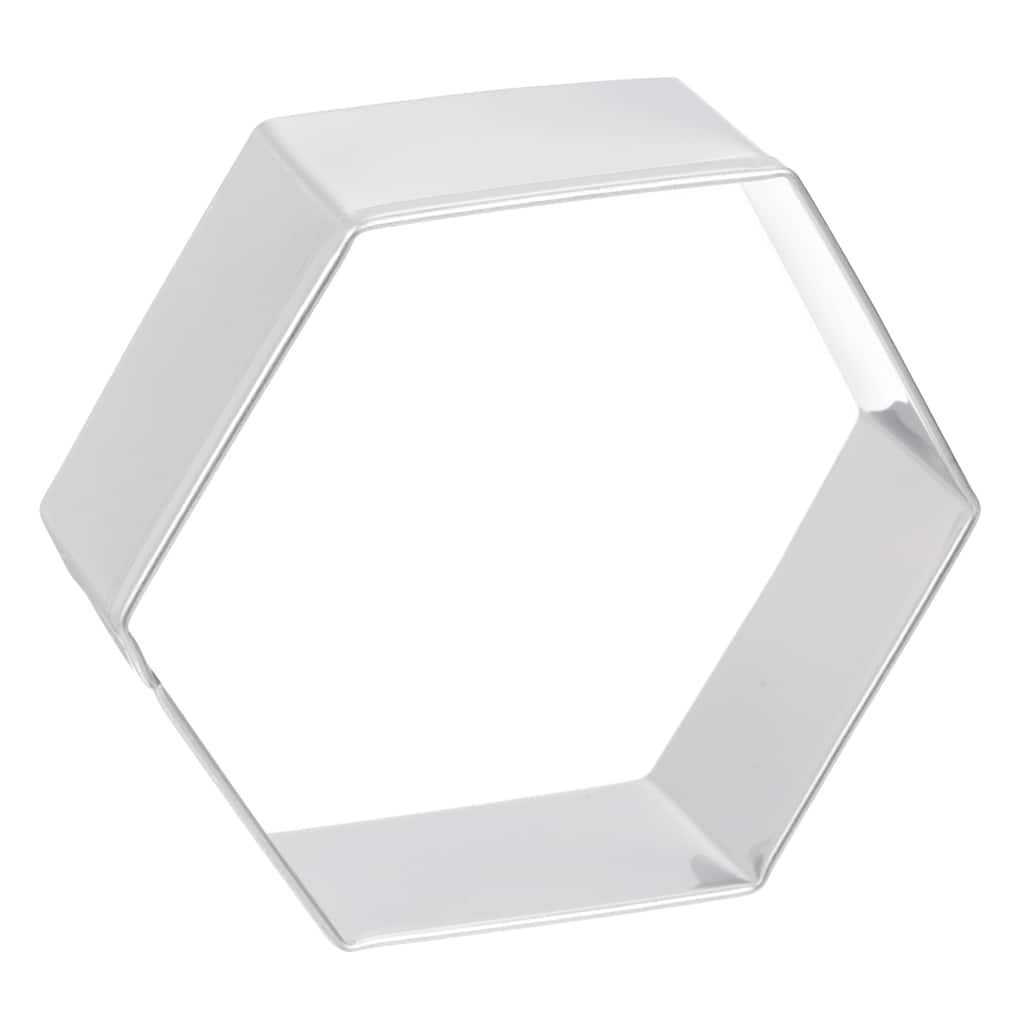 1" x 3.1" x 2.6" Cookie Cutter Silver Tone Cellular B type