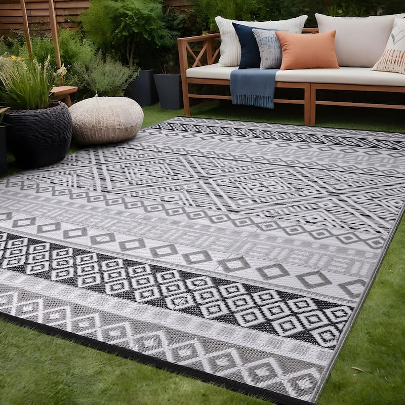 Beverly Rug Boho Outdoor Rug Waterproof for Patio, RV Camping