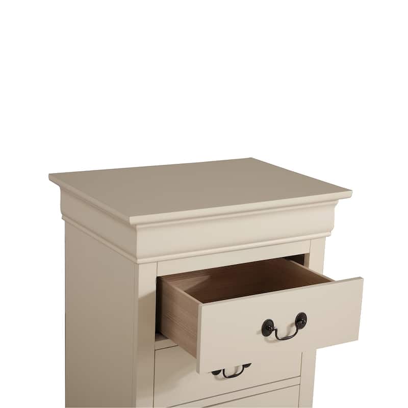 7-Drawer Wooden Bedroom Chest - 51" - Beige