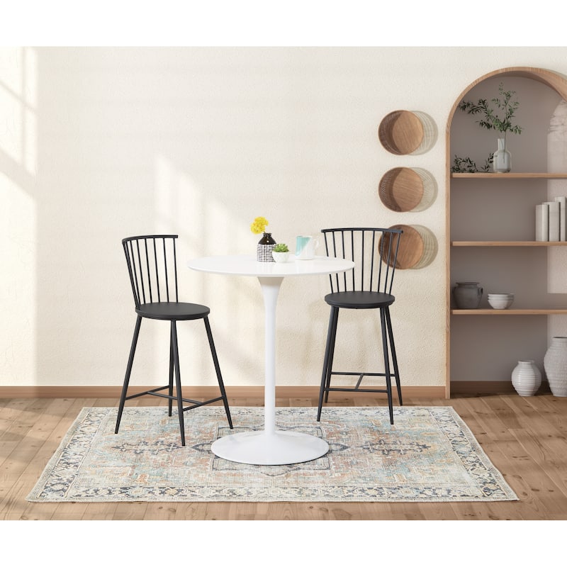 32" Flower Round Counter Height Table