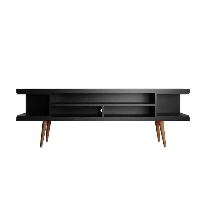 Manhattan Comfort Nynashamn Mid Century Modern Media Cabinet Console - Black