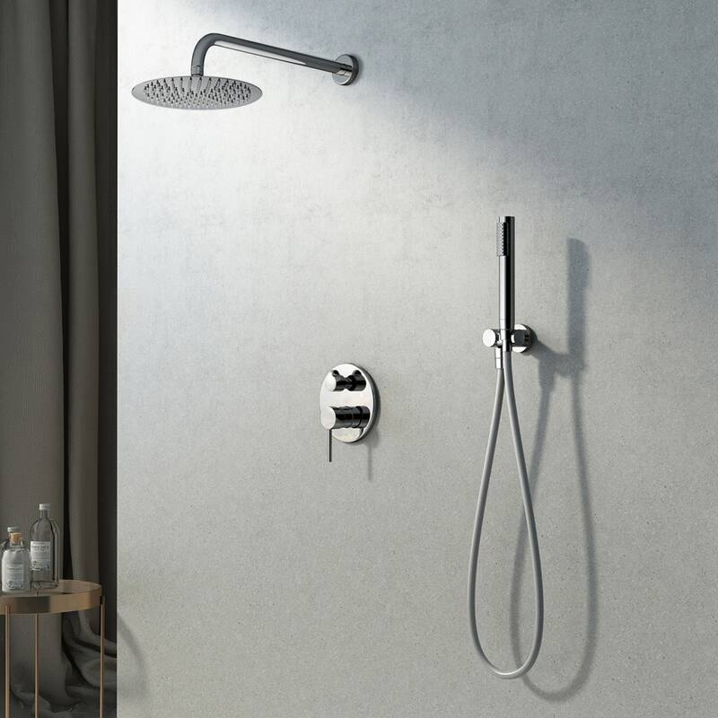 10-inch Rainfall Shower Head with Handheld Shower