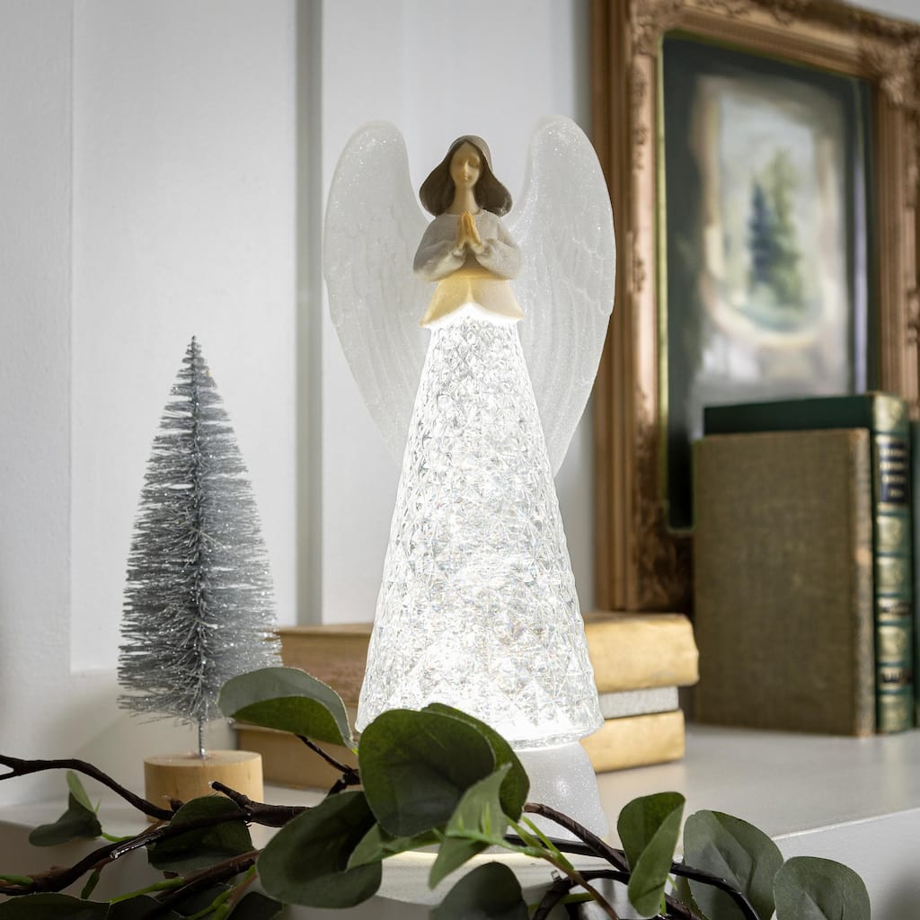 12" LED Angel Water Lantern