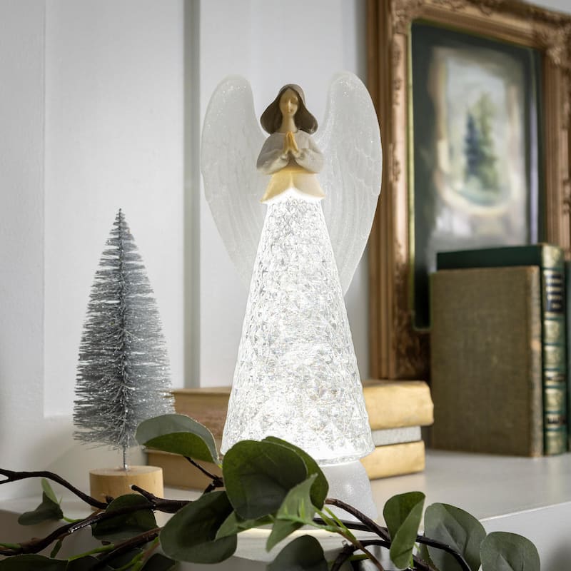 12" LED Angel Water Lantern