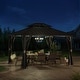 preview thumbnail 7 of 14, Sunjoy Patio Hardtop Gazeb with Netting and Curtain