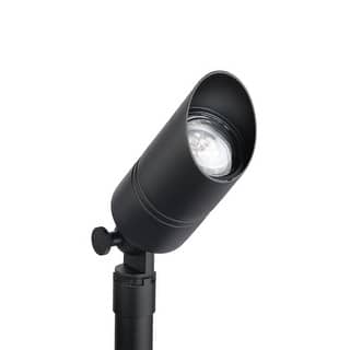 Kichler Lighting 5" Black Brass MR16 12V Drop-In Accent Fixture, Landscape Lighting, (2.25" x 5.25"), 15475BKB - 5.25