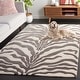 preview thumbnail 5 of 10, SAFAVIEH Handmade Soho Agista Modern Wool Rug 8' x 10' - Ivory/Grey - Rectangle