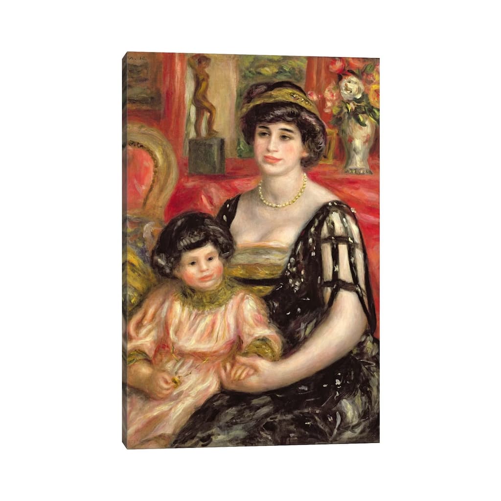 iCanvas "Madame Josse Bernheim-Jeune and her Son Henry, 1910" by Pierre-Auguste Renoir Canvas Print