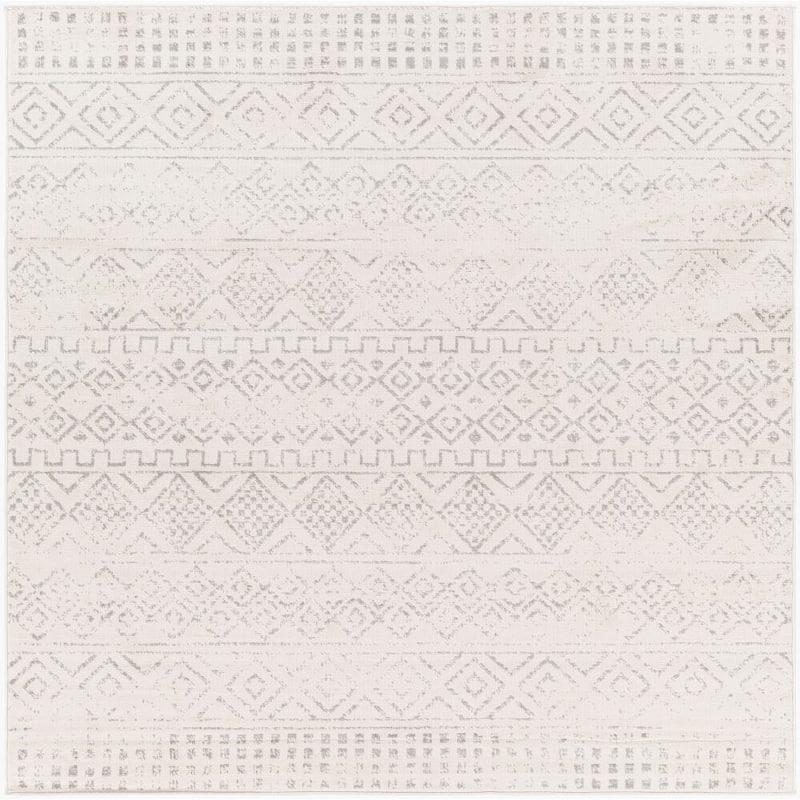 Livabliss Vintage Roma Medallion Area Rug - 6'7" x 6'7" Square - Ivory