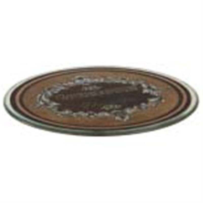 Sm. Glass Decorative Plate- A - A