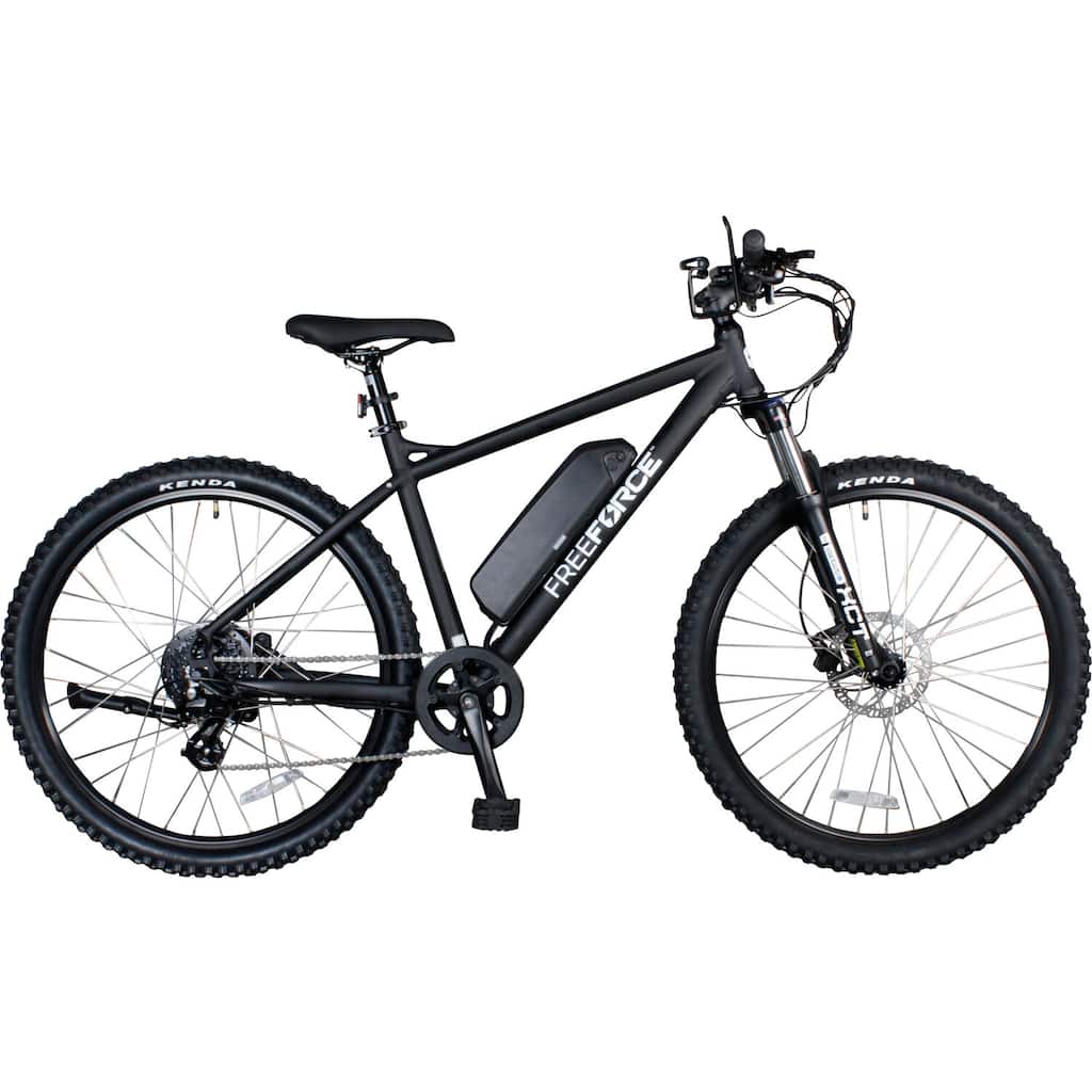 FreeForce The Denver 20-in. Electric Mountain Bike with Thumb Throttle and Pedal Assist in Matte Black - 20-inch