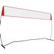 preview thumbnail 3 of 9, Red Steel and Fiberglass Volleyball Net, 14ft Wide, Adjustable Height and Weather-Resistant